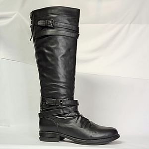 BN (8.5) Madden Girl knee high buckes & zip up boots @ Macy's